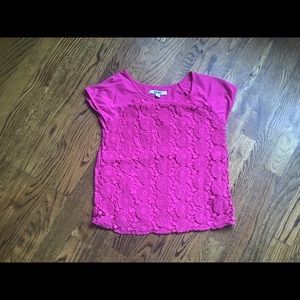DKNY Pink Lace Shirt